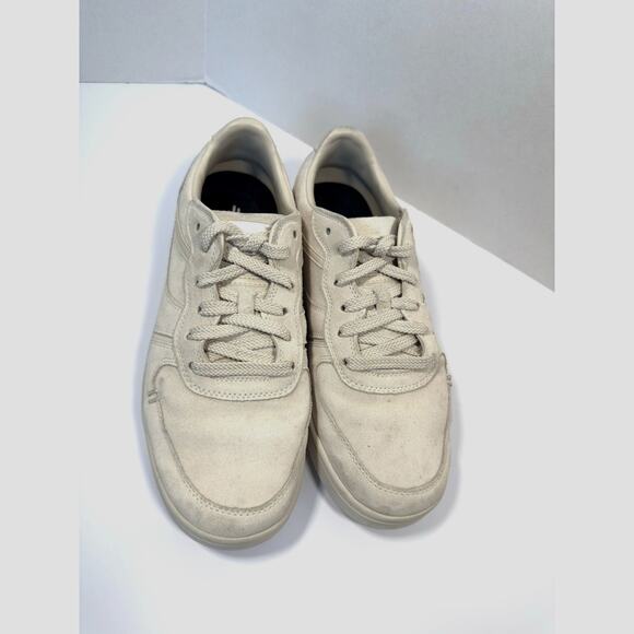 Label Go-to Low Suede & Leather Sneakers Beige Casual Hip Hop  Fashion M9 W10.5 - Picture 2 of 8
